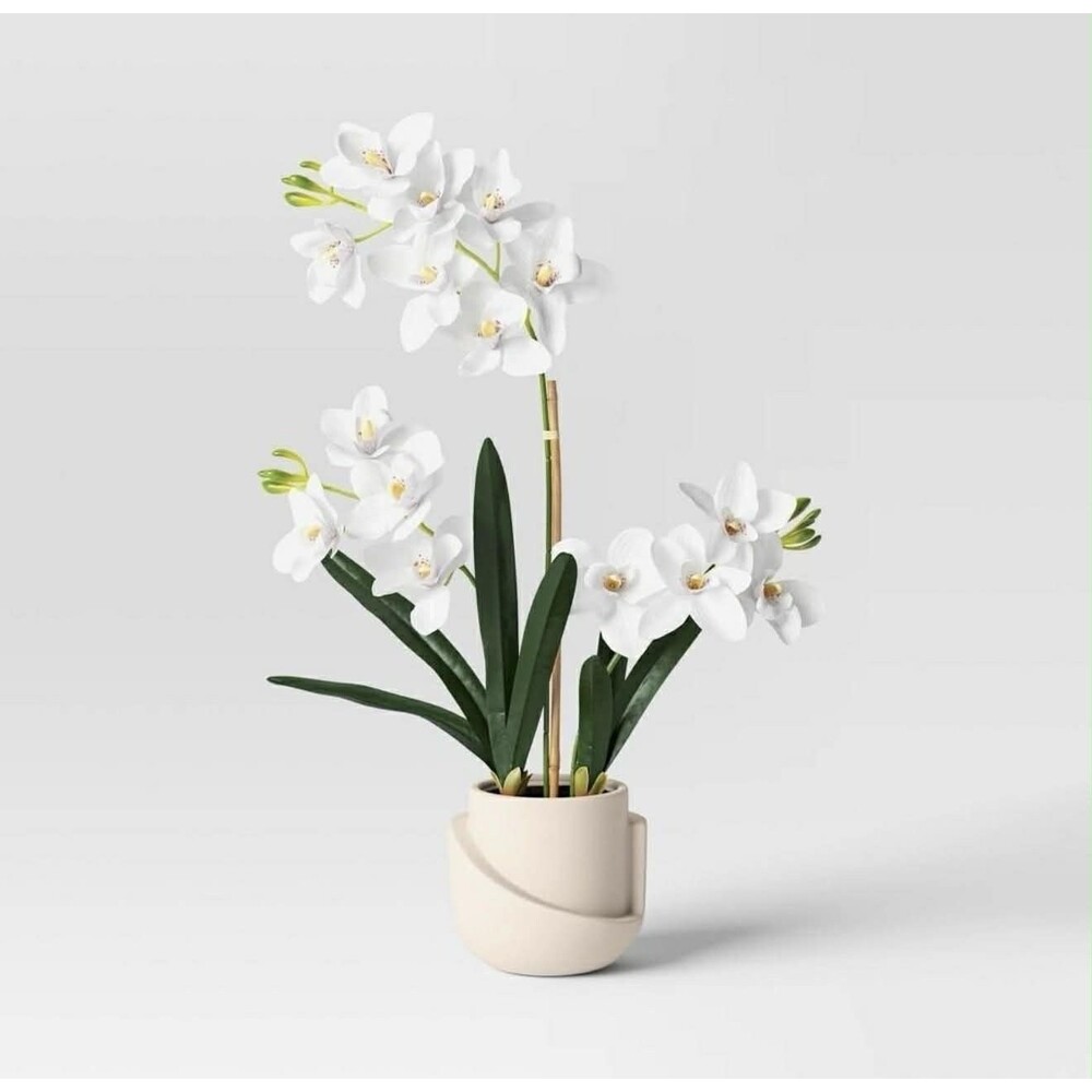 Luxe Orchid in Geometric Pot - Threshold™ Artificial Plant Décor NEW